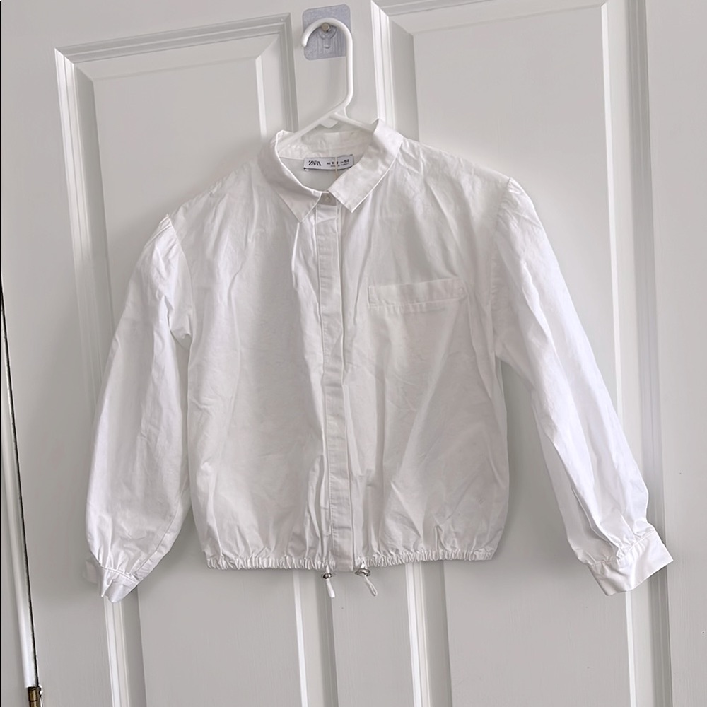 ZARA White Button-Up Shirt